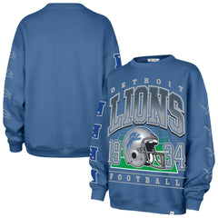 Detroit Lions '47 Women's Go Big Oversized Pullover Sweatshirt - Blue discount