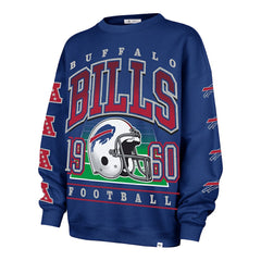 Buffalo Bills '47 Women's Go Big Oversized Pullover Sweatshirt - Royal cheap
