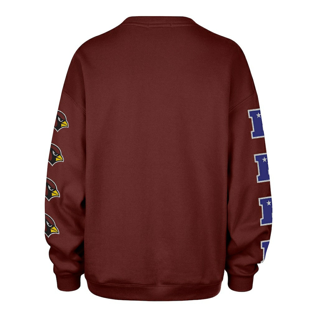 Arizona Cardinals '47 Women's Go Big Oversized Pullover Sweatshirt - Cardinal sale