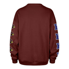 Arizona Cardinals '47 Women's Go Big Oversized Pullover Sweatshirt - Cardinal sale