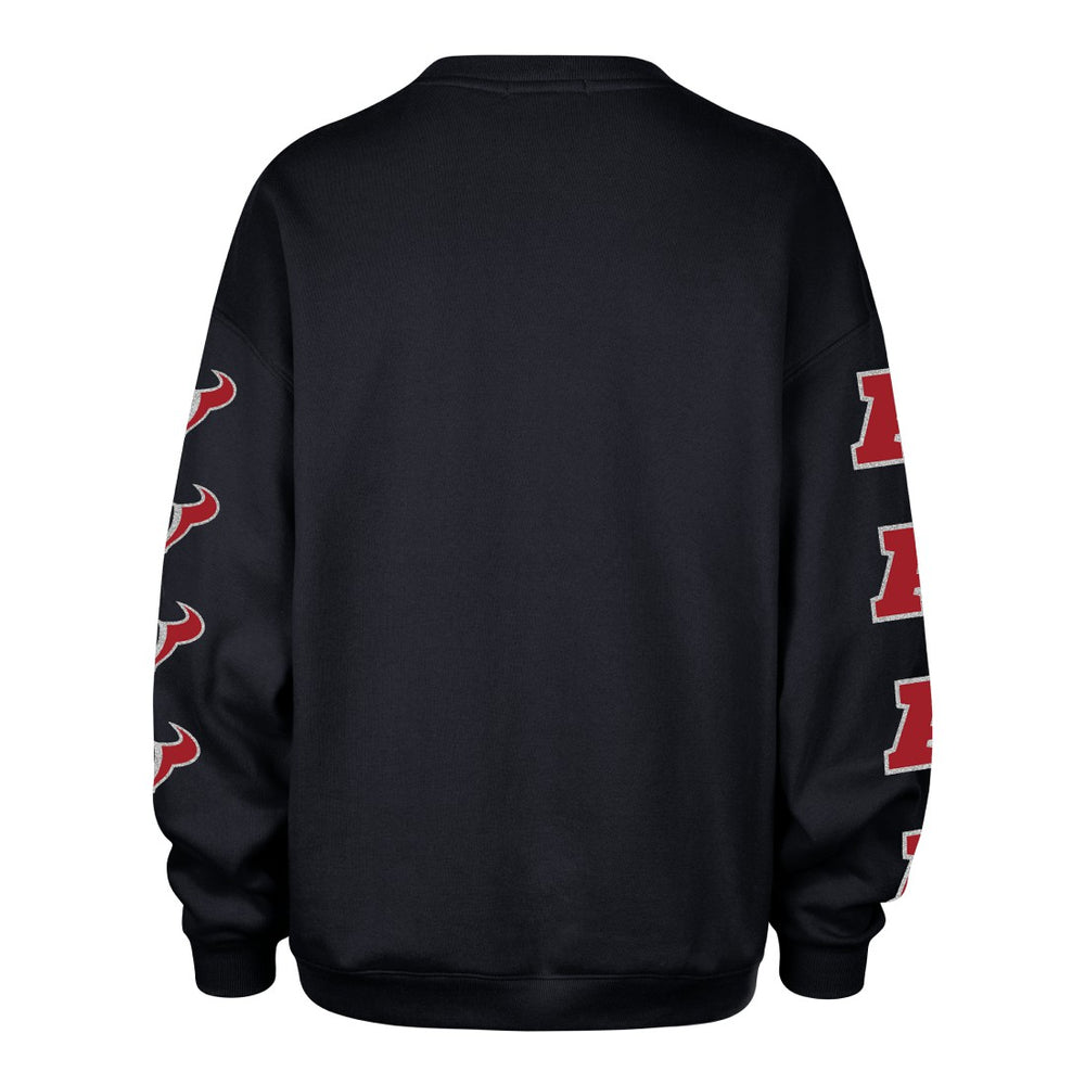 Houston Texans '47 Women's Go Big Oversized Pullover Sweatshirt - Navy for sale