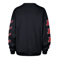 Houston Texans '47 Women's Go Big Oversized Pullover Sweatshirt - Navy for sale