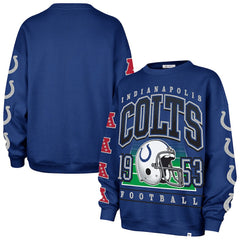 Indianapolis Colts '47 Women's Go Big Oversized Pullover Sweatshirt - Royal on sale