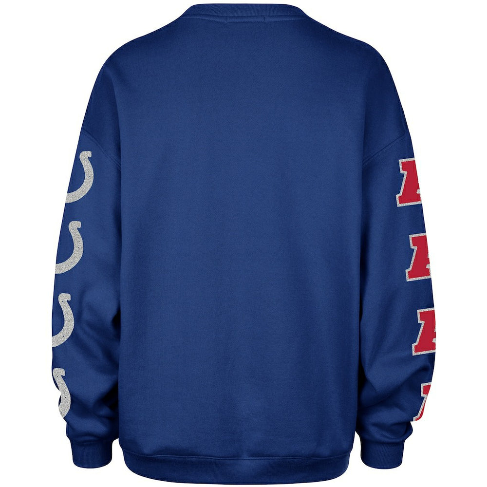 Indianapolis Colts '47 Women's Go Big Oversized Pullover Sweatshirt - Royal on sale