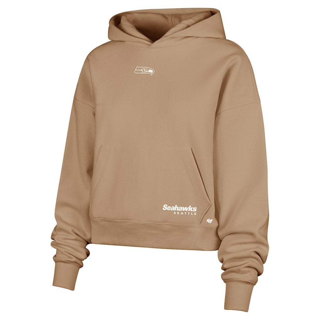 Seattle Seahawks '47 Women's Sue Foundation Portabella Pullover Hoodie - Brown sale