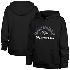 Baltimore Ravens '47 Women's Whirlwind Naomi Pullover Hoodie - Black for sale