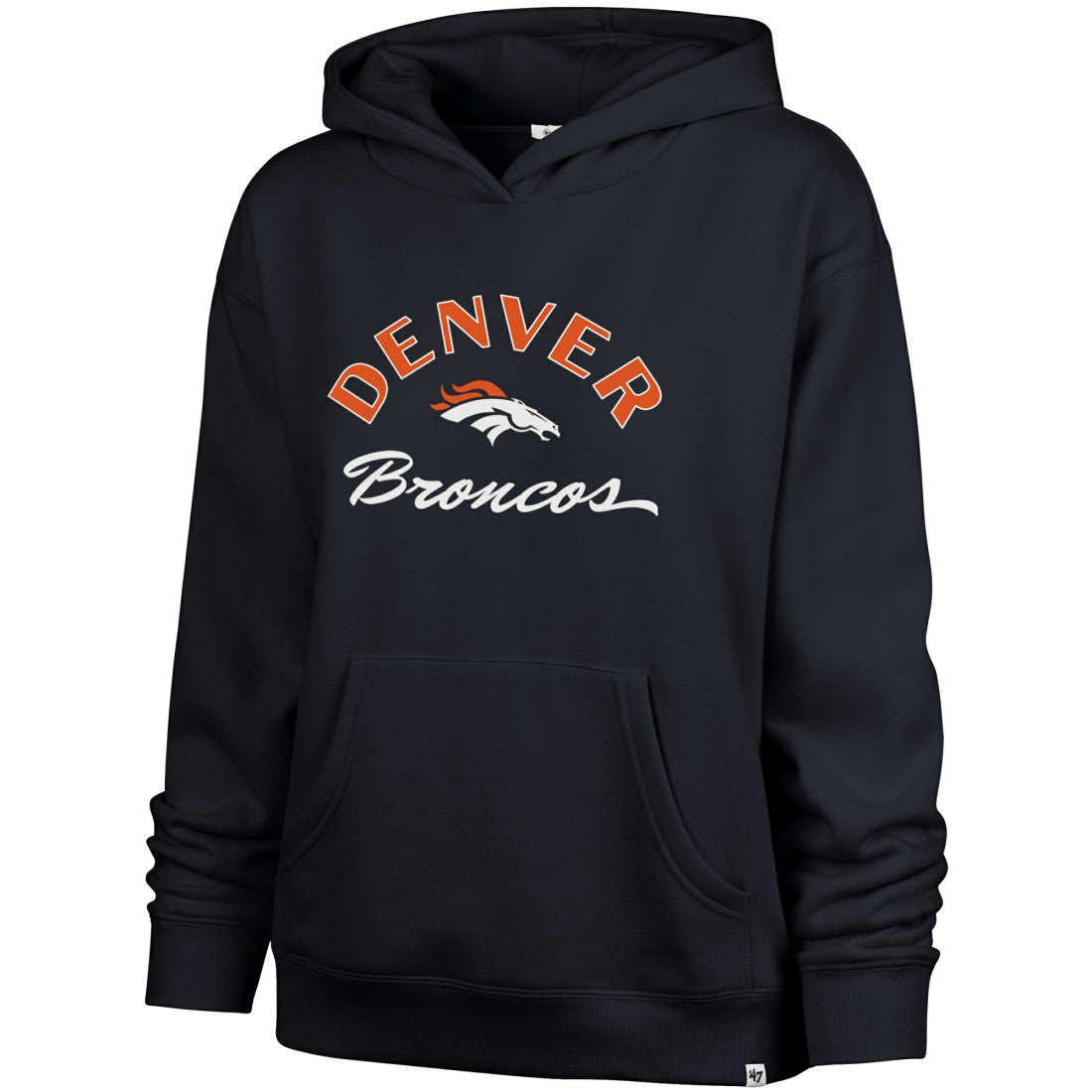 Denver Broncos '47 Women's Whirlwind Naomi Pullover Hoodie - Navy for sale