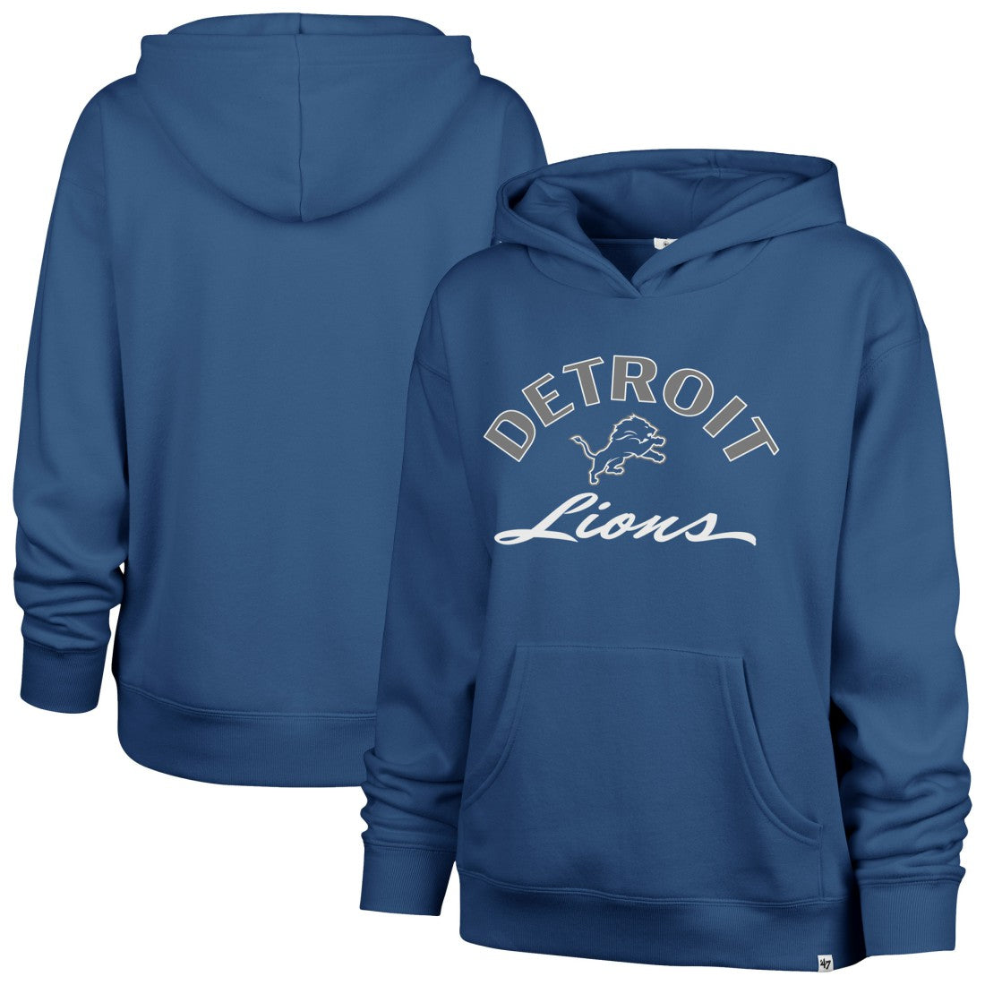 Detroit Lions '47 Women's Whirlwind Naomi Pullover Hoodie - Blue outlet