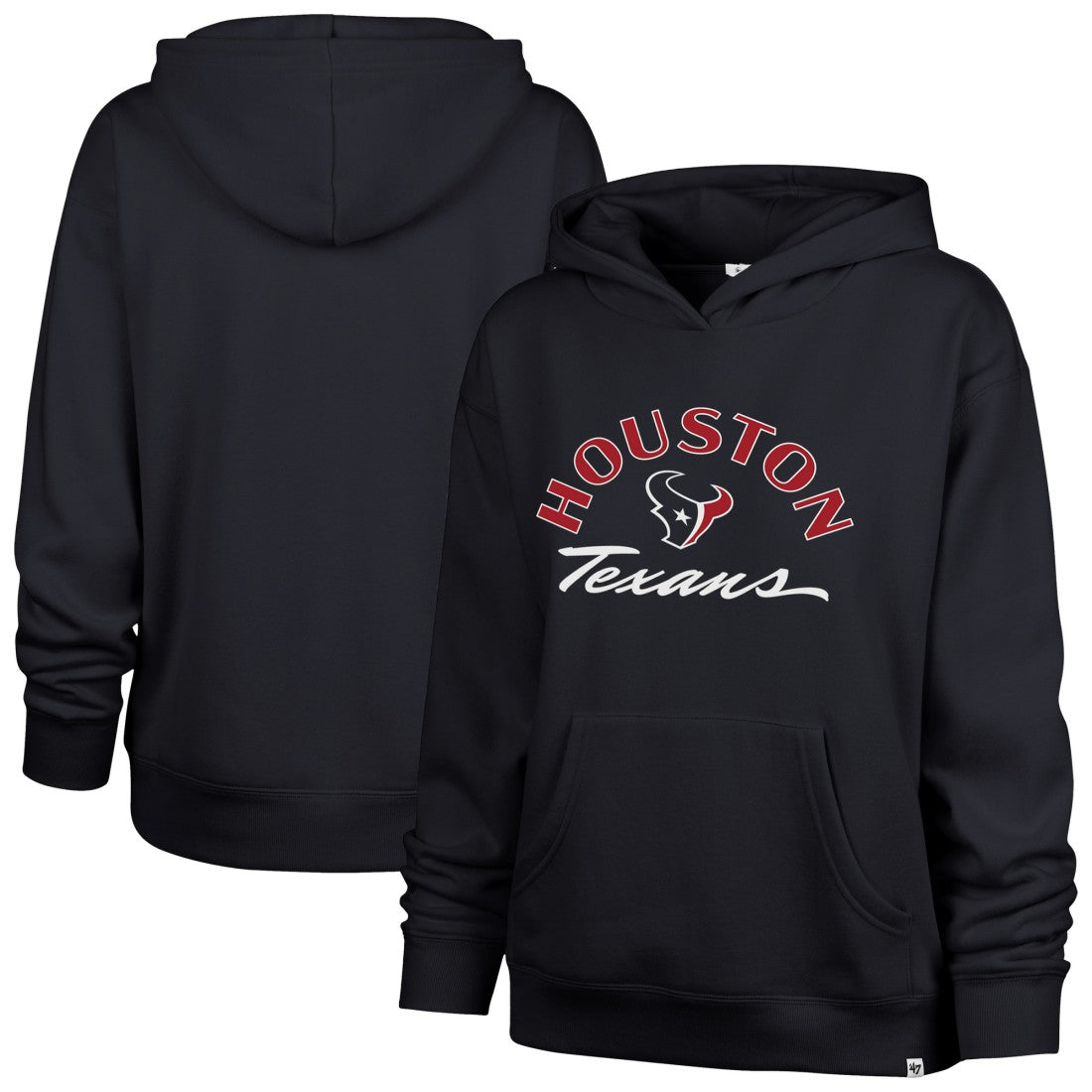 Houston Texans '47 Women's Whirlwind Naomi Pullover Hoodie - Navy on sale