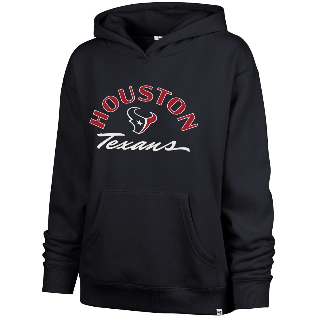 Houston Texans '47 Women's Whirlwind Naomi Pullover Hoodie - Navy on sale