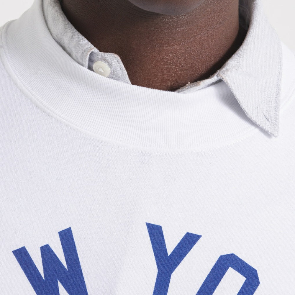 New York Giants x Todd Snyder Premium Jersey Mock Neck Tee - White outlet