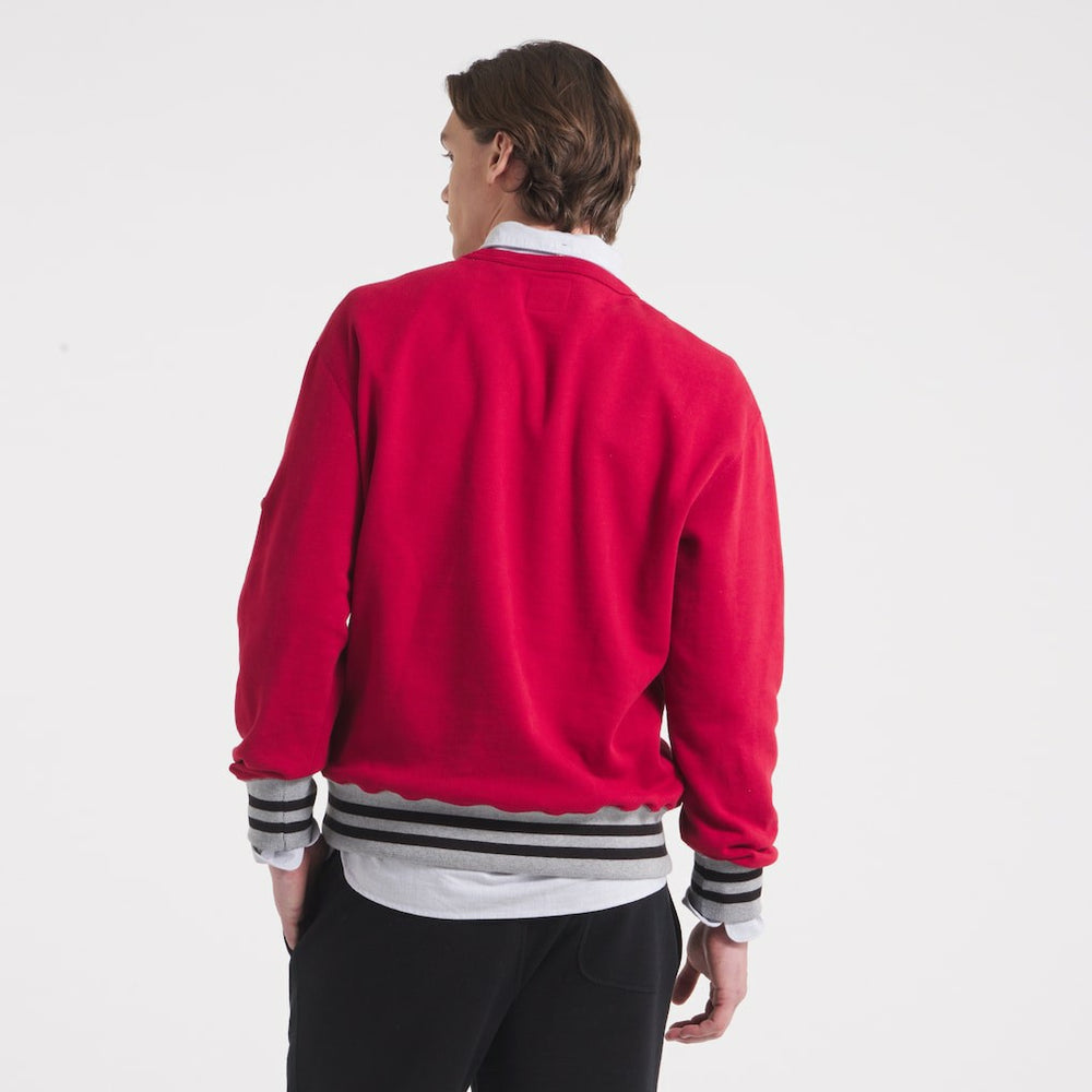 Kansas City Chiefs x Todd Snyder Relaxed Canadian Fleece Crew - Red for sale