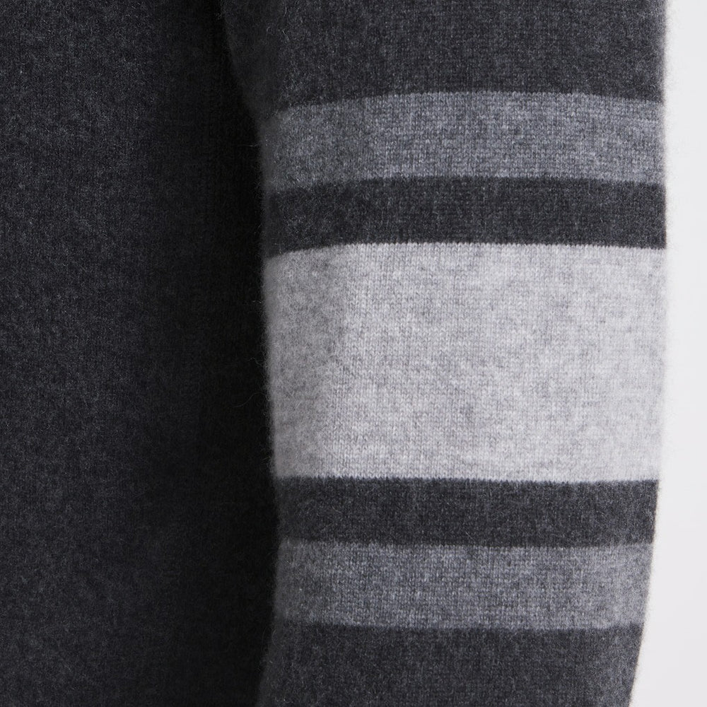New York Giants x Todd Snyder Cashmere Crew Sweatshirt - Heather Charcoal for sale