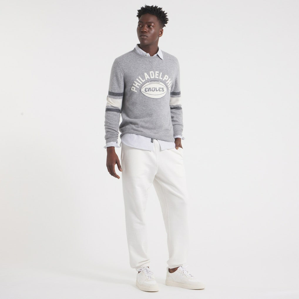 Philadelphia Eagles x Todd Snyder Cashmere Crew Sweater - Heather Gray cheap