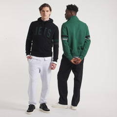 New York Jets x Todd Snyder Cashmere Hoodie Sweater - Heather Black discount