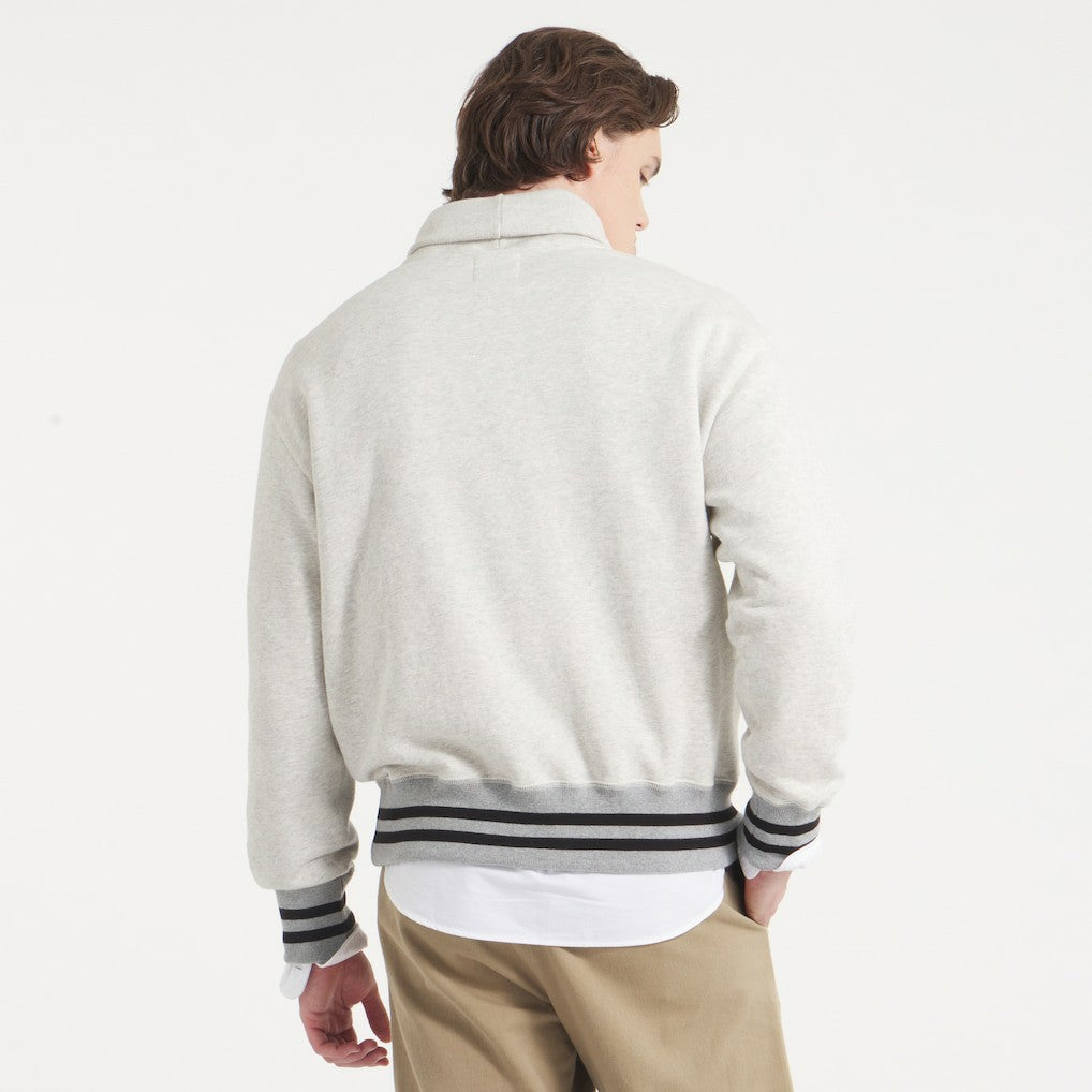 New York Giants x Todd Snyder Relaxed Canadian Fleece Turtleneck - Oatmeal discount