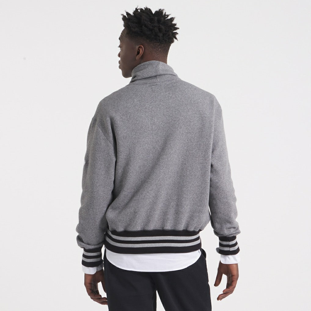 Kansas City Chiefs x Todd Snyder Relaxed Canadian Fleece Turtleneck - Heather Gray on sale