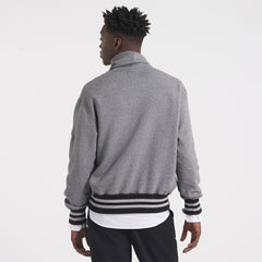 Kansas City Chiefs x Todd Snyder Relaxed Canadian Fleece Turtleneck - Heather Gray on sale