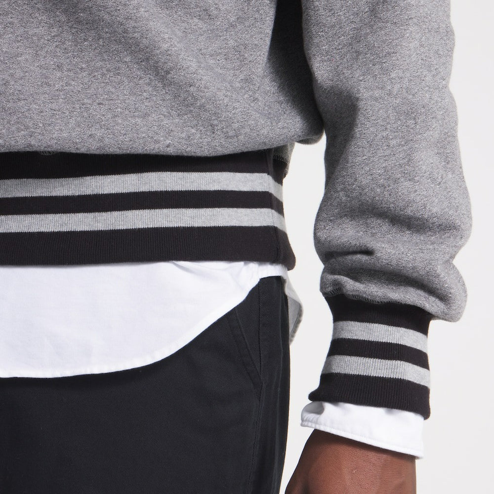 Kansas City Chiefs x Todd Snyder Relaxed Canadian Fleece Turtleneck - Heather Gray on sale