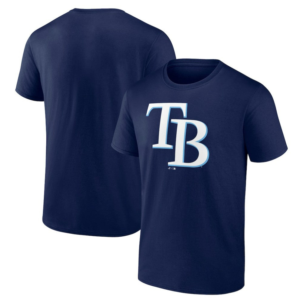 Tampa Bay Rays Profile Big & Tall Primary Logo T-Shirt - Navy