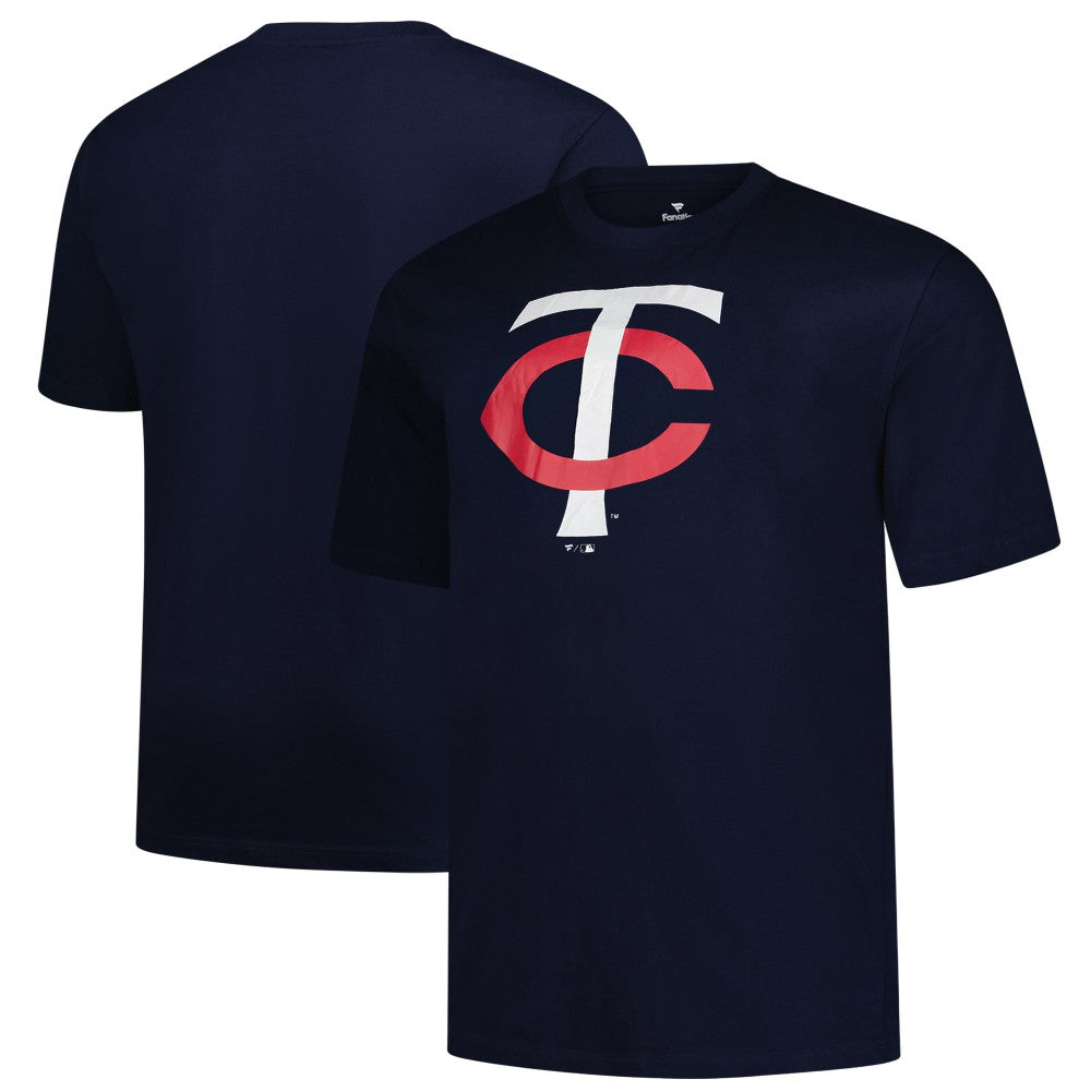 Minnesota Twins Profile Big & Tall Primary Logo T-Shirt - Navy