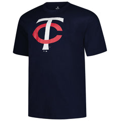 Minnesota Twins Profile Big & Tall Primary Logo T-Shirt - Navy