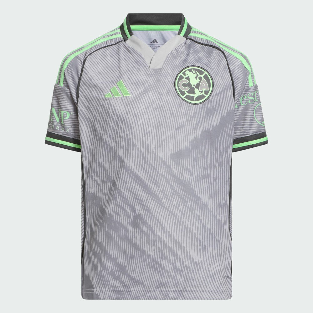Club America Youth 2025 Third Replica Jersey - Gray | Adidas discount