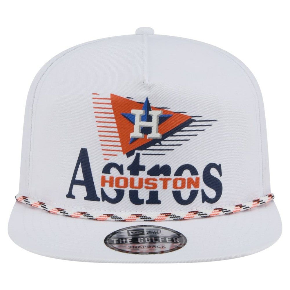 Houston Astros Collide Golfer Snapback Hat - White | New Era