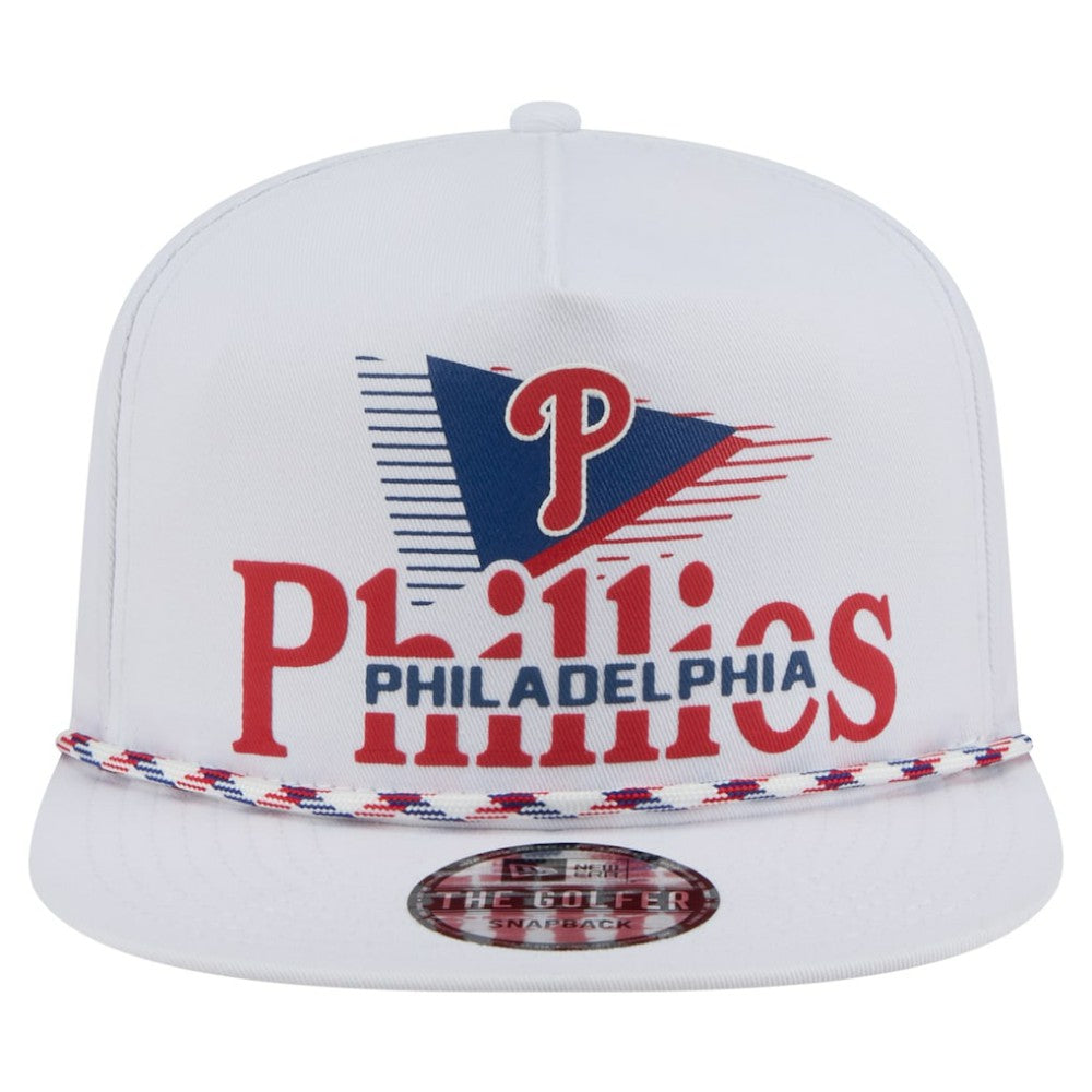 Philadelphia Phillies Collide Golfer Snapback Hat - White | New Era