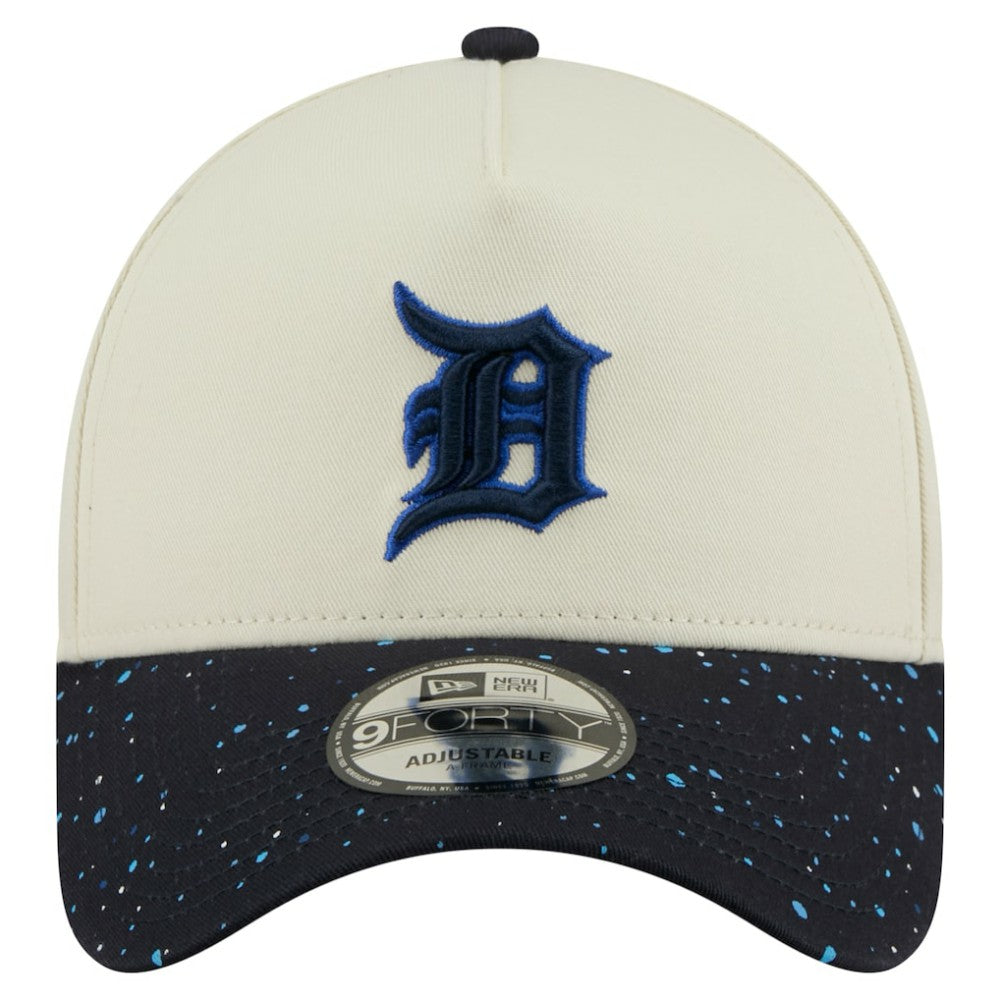Detroit Tigers Speckle A-Frame 9FORTY Adjustable Hat - Cream | New Era