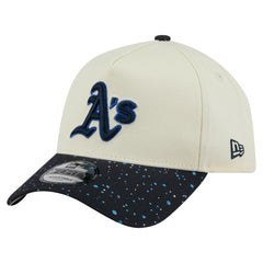 Athletics Speckle A-Frame 9FORTY Adjustable Hat - Cream | New Era