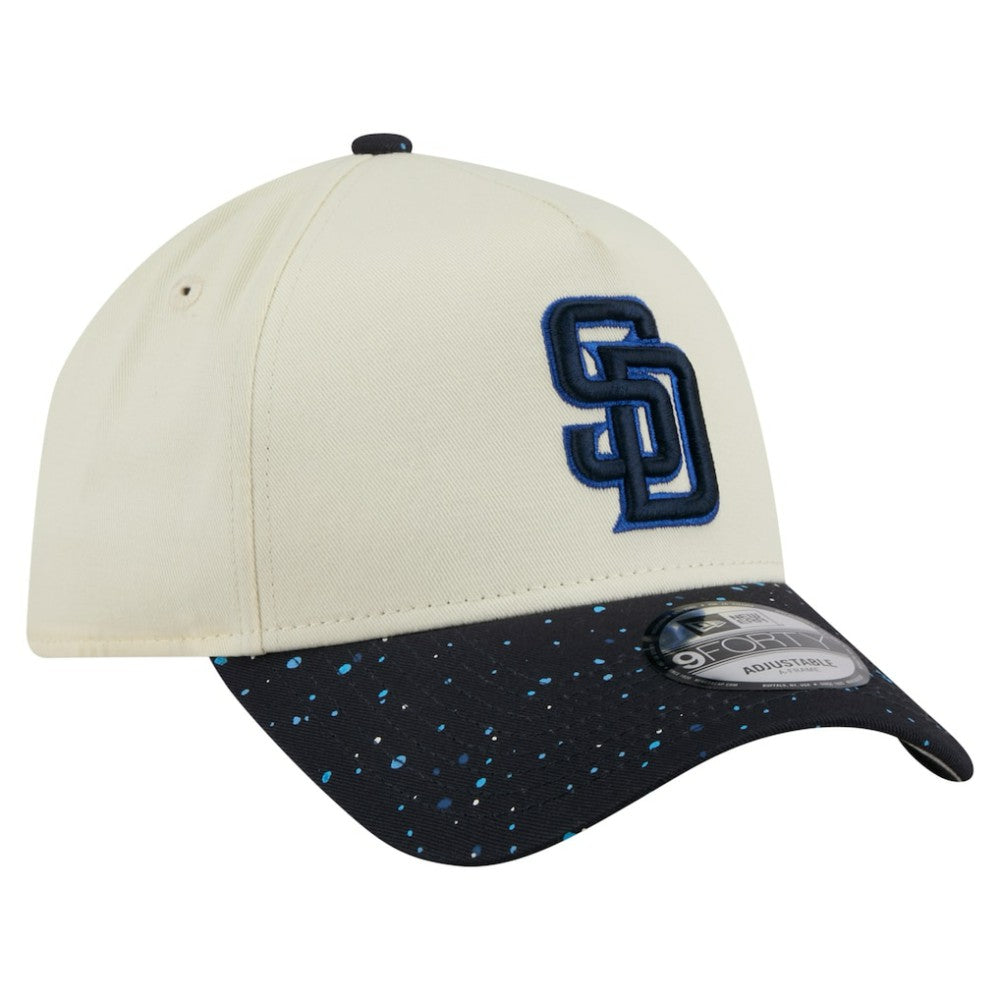 San Diego Padres Speckle A-Frame 9FORTY Adjustable Hat - Cream | New Era