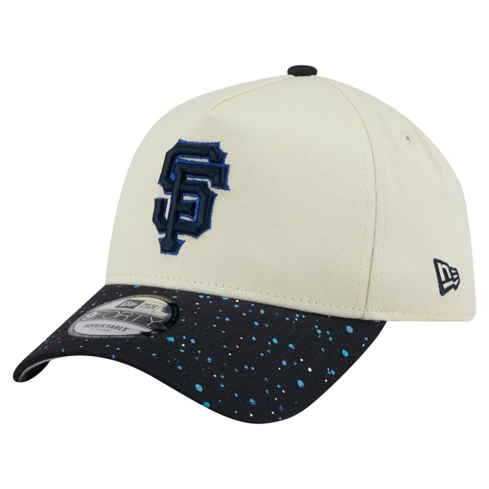 San Francisco Giants Speckle A-Frame 9FORTY Adjustable Hat - Cream | New Era