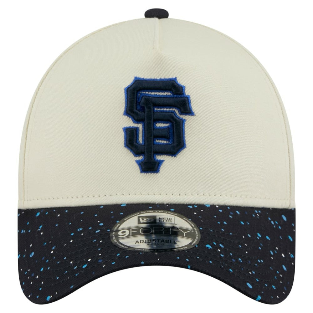San Francisco Giants Speckle A-Frame 9FORTY Adjustable Hat - Cream | New Era