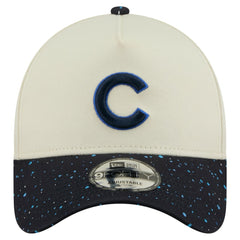 Chicago Cubs Speckle A-Frame 9FORTY Adjustable Hat - Cream | New Era