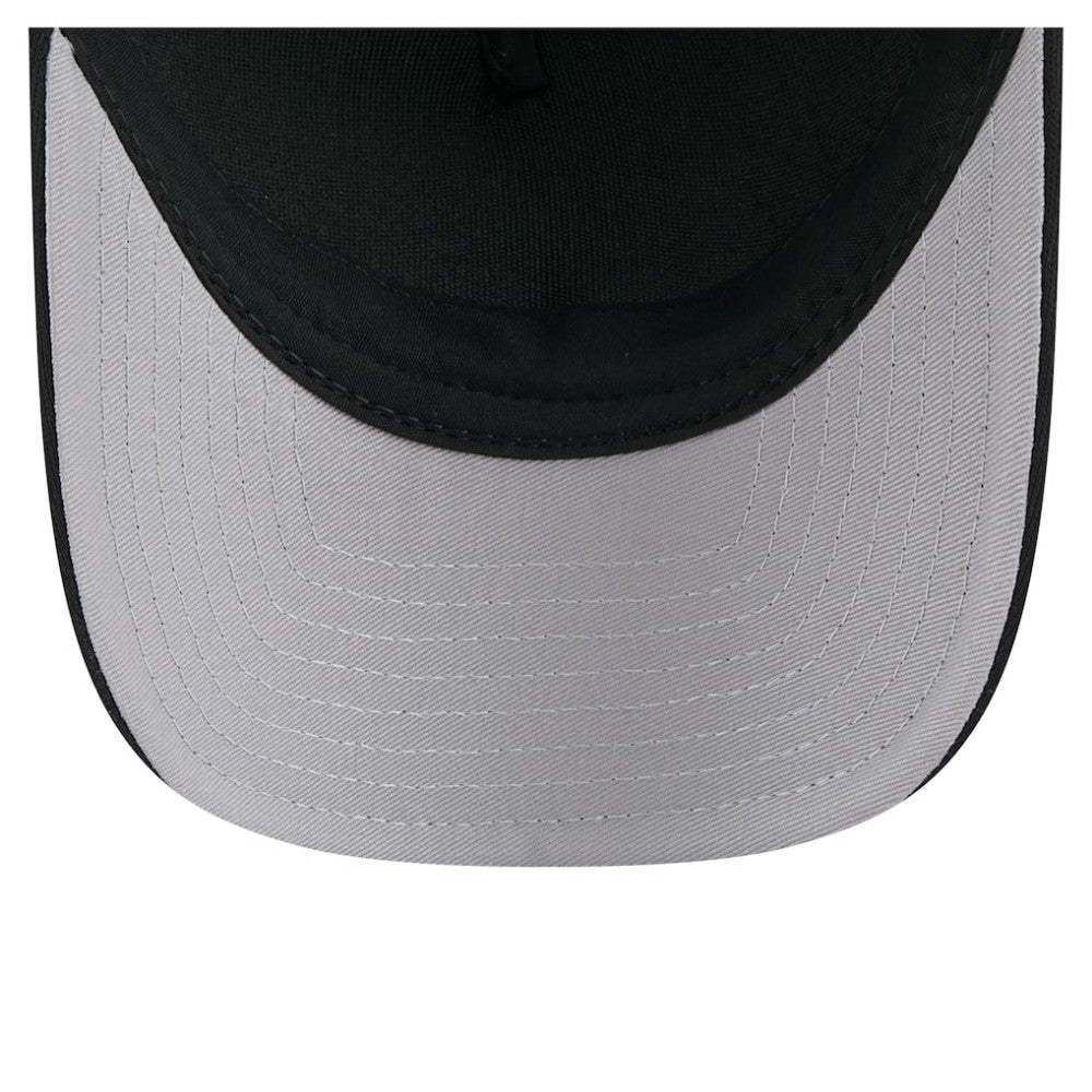 Athletics City Initial 9FORTY A-Frame M-Crown Adjustable Trucker Hat - Black | New Era