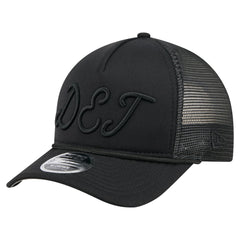 Detroit Tigers City Initial 9FORTY A-Frame M-Crown Adjustable Trucker Hat - Black | New Era