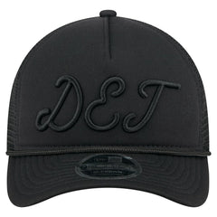 Detroit Tigers City Initial 9FORTY A-Frame M-Crown Adjustable Trucker Hat - Black | New Era