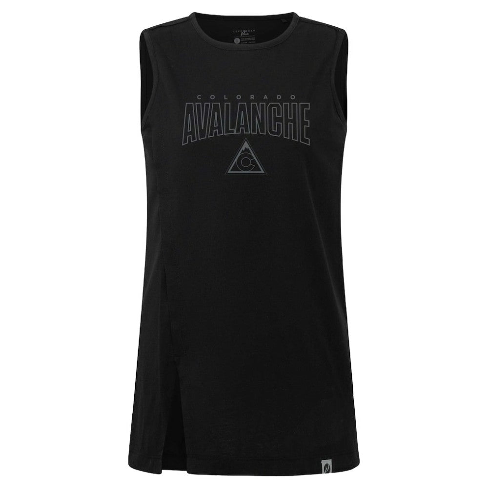 Colorado Avalanche Levelwear Women's Influx Darkmoon Tank Top Black