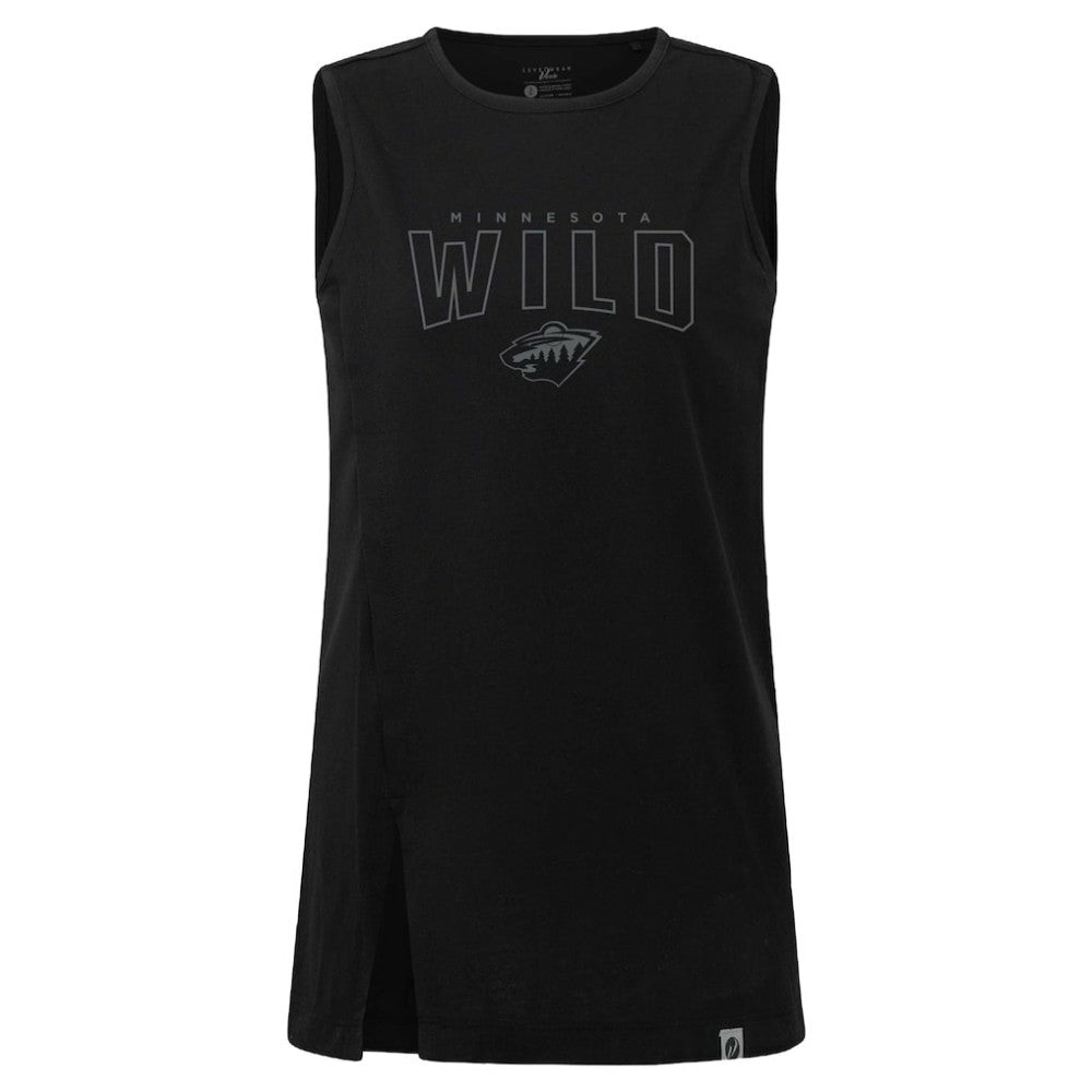 Minnesota Wild Levelwear Women's Influx Darkmoon Tank Top Black