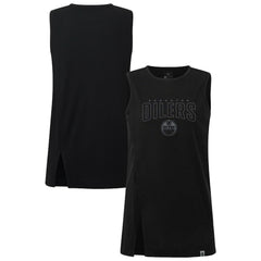 Edmonton Oilers Levelwear Women's Influx Darkmoon Tank Top Black