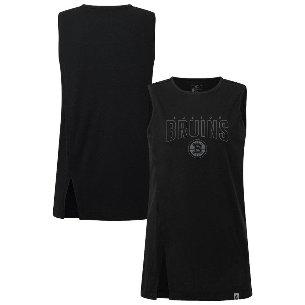Boston Bruins Levelwear Women's Influx Darkmoon Tank Top Black