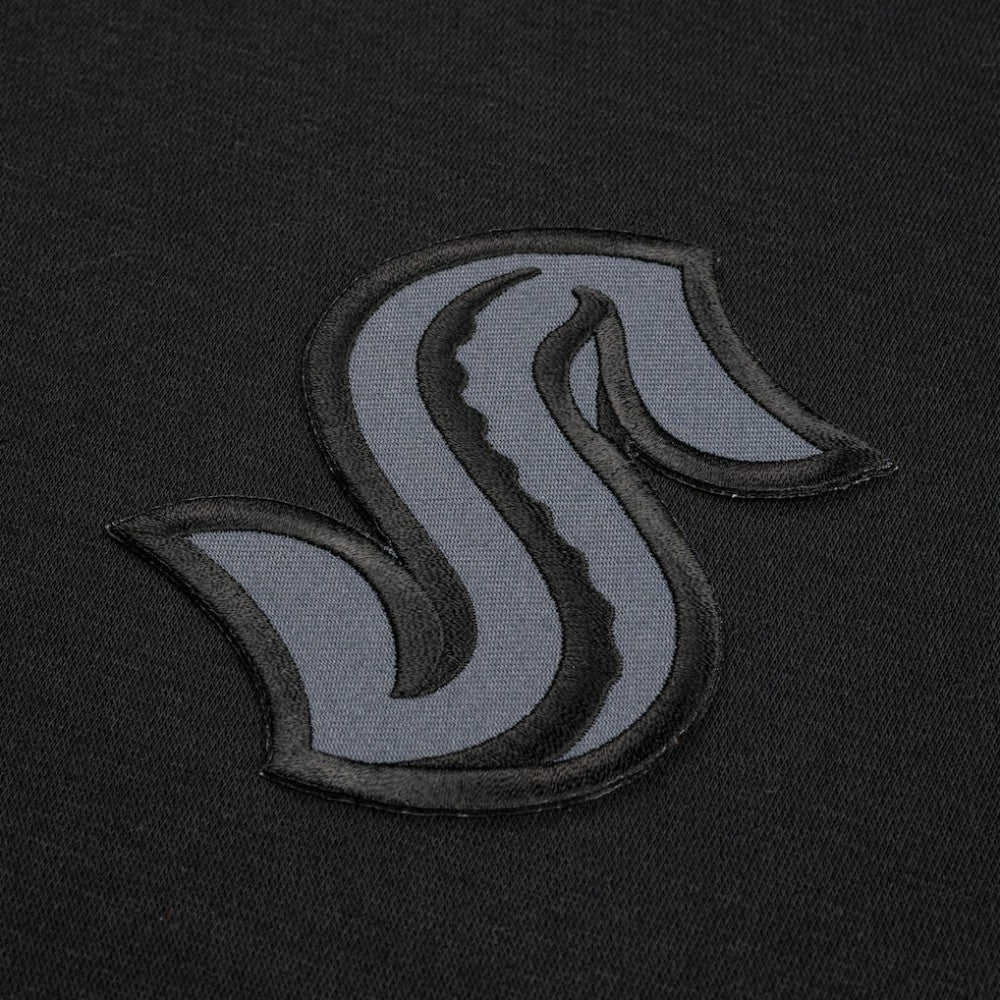 Seattle Kraken Levelwear Women's Waterfall Nightfall Pullover Hoodie Black