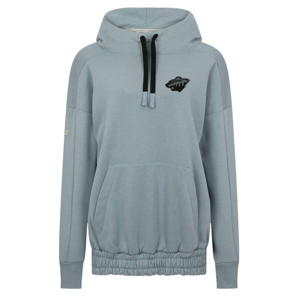 Minnesota Wild Levelwear Women's Waterfall Nightfall Pullover Hoodie Gray