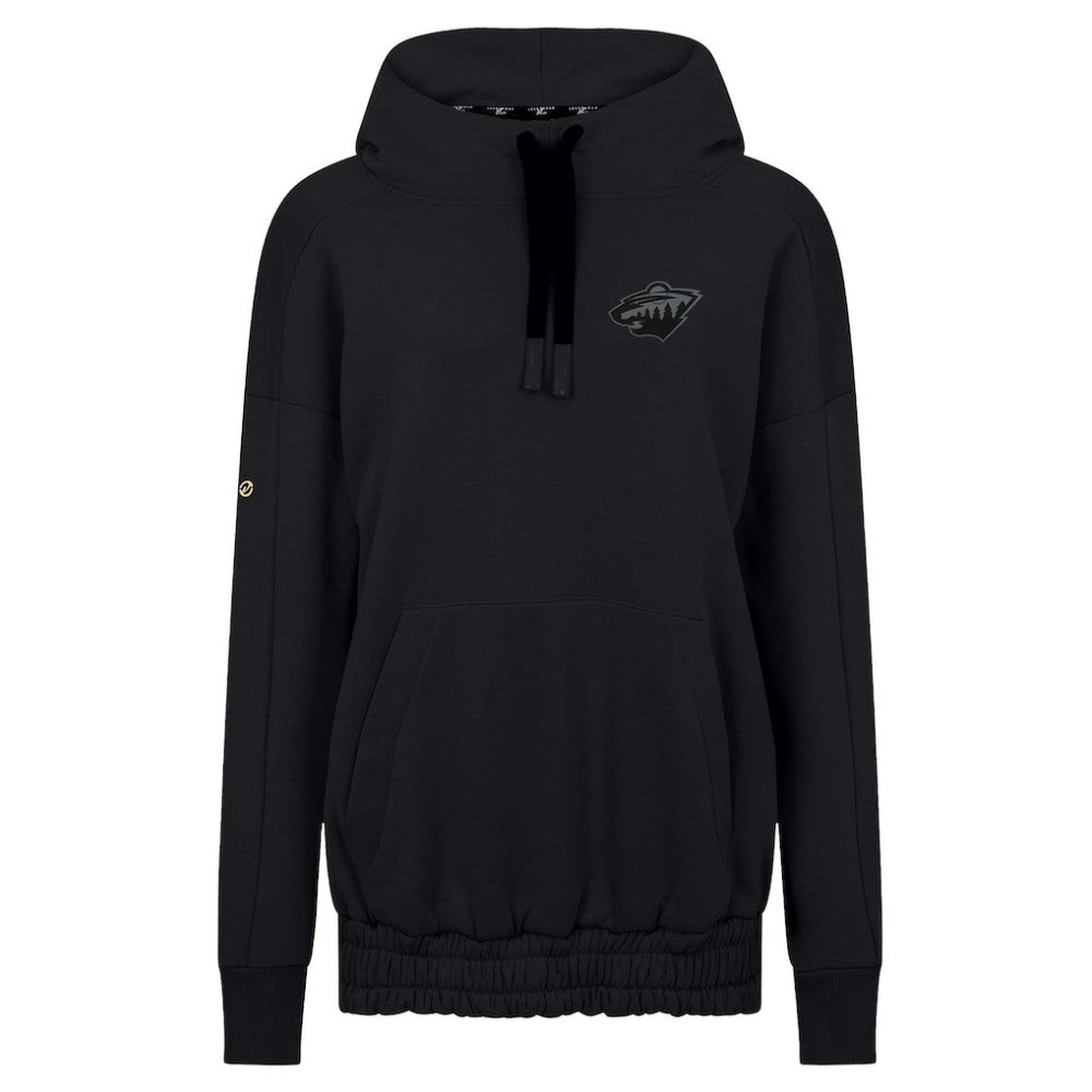 Minnesota Wild Levelwear Women's Waterfall Nightfall Pullover Hoodie Black