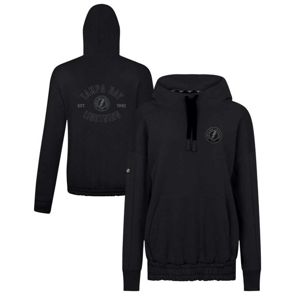 Tampa Bay Lightning Levelwear Women's Waterfall Nightfall Pullover Hoodie Black