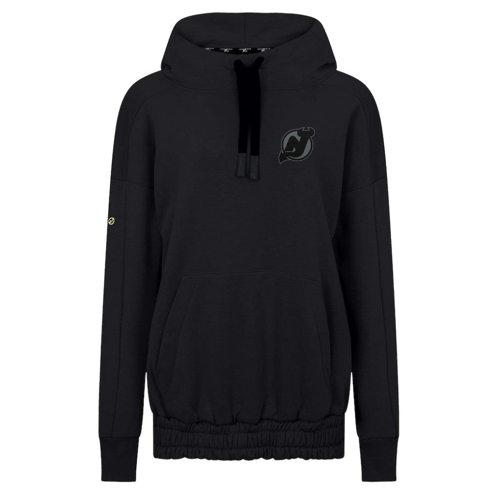 New Jersey Devils Levelwear Women's Waterfall Nightfall Pullover Hoodie Black