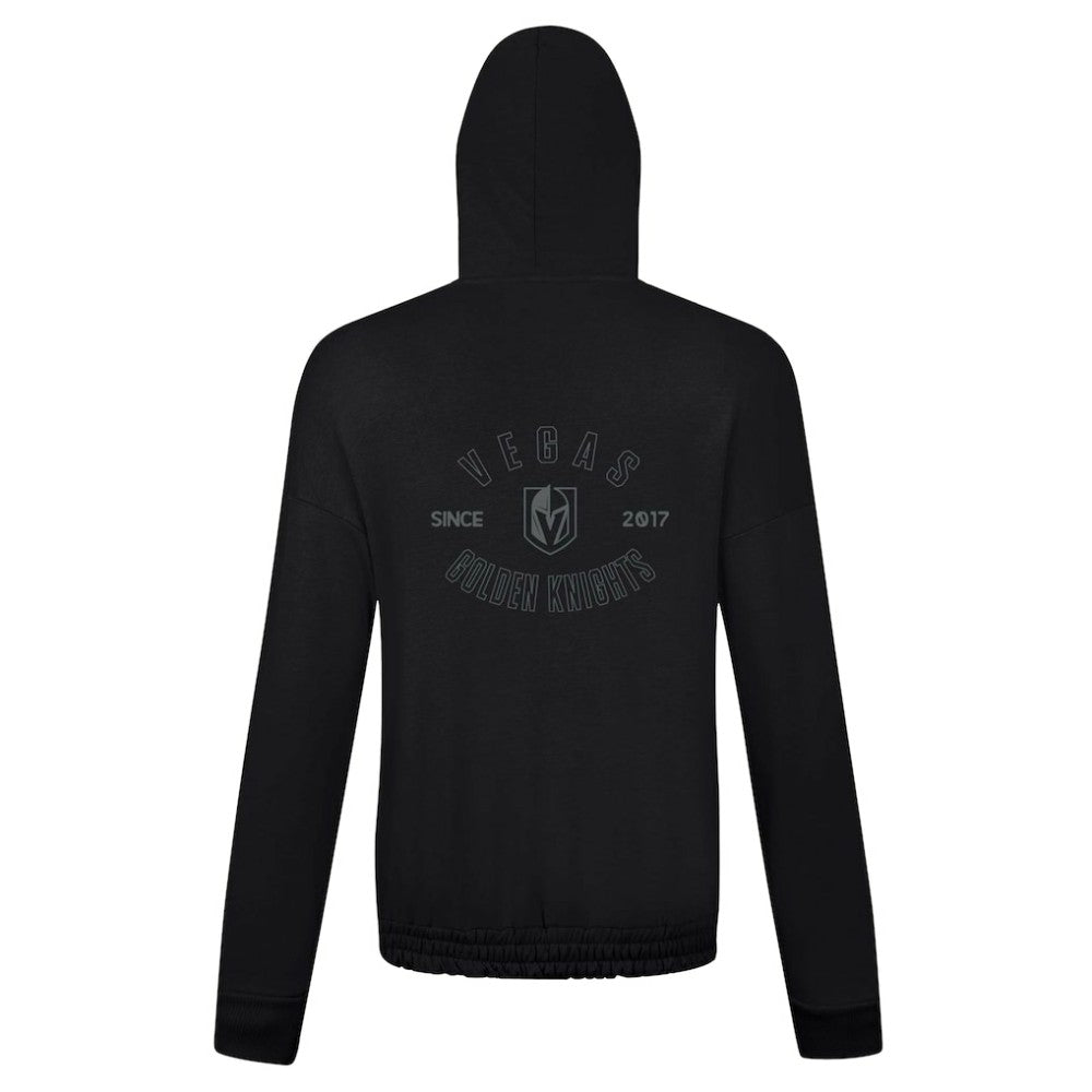 Vegas Golden Knights Levelwear Women's Waterfall Nightfall Pullover Hoodie Black