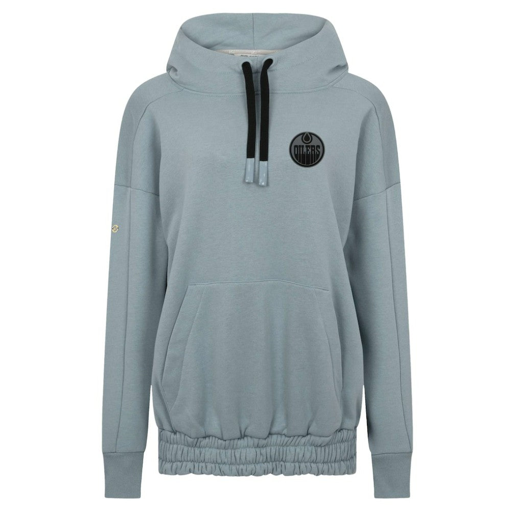 Edmonton Oilers Levelwear Women's Waterfall Nightfall Pullover Hoodie Gray