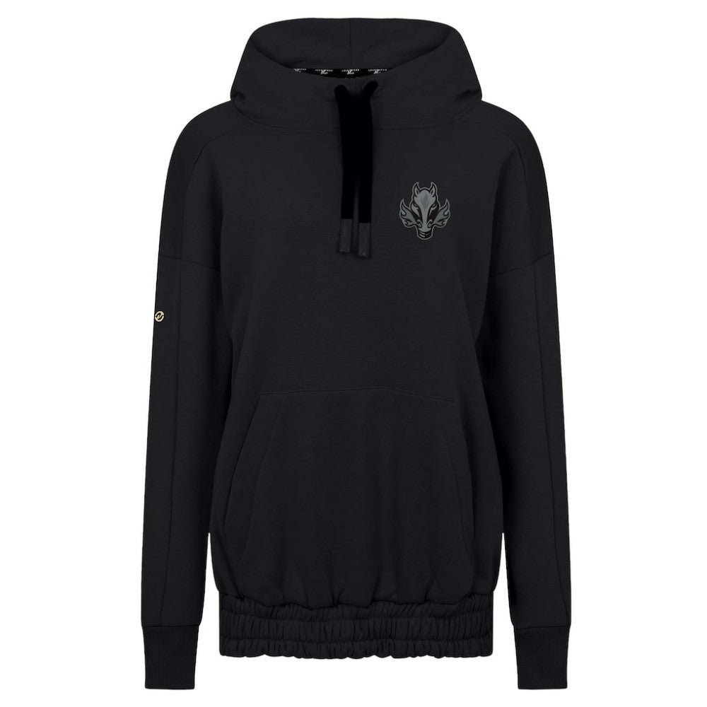 Calgary Flames Levelwear Women's Waterfall Nightfall Pullover Hoodie Black